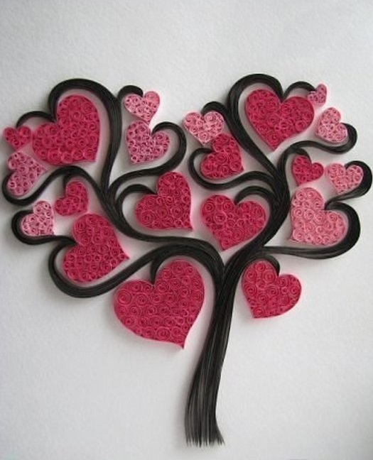 Hout in quilling techniek