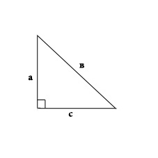 Rechthoekige driehoek.