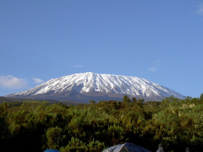 De hoogste berg in Afrika