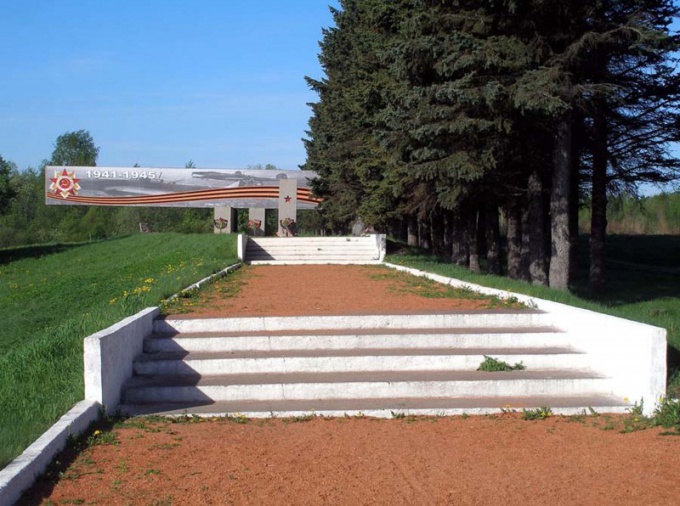 Monument in Otradnoye "Nevsky-dorp"