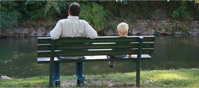 Relaties van de stiefvader en kinderen